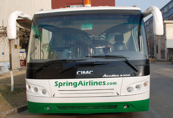 Tarmac Airport Apron Bus Full Aluminum Body CE