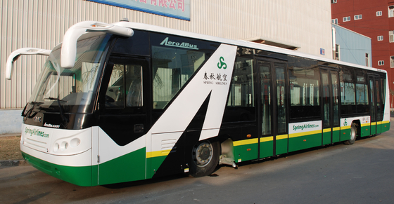 Airport Tarmac Coach , Aluminum Body Apron Bus