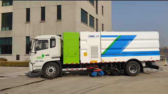 Foton Aoling Chassis Road Sweeping Truck / Vehicle Convenient Operation
